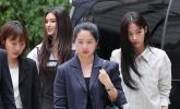 뉴진스 다니엘·민지 '어도어 조정기일' 출석... 취재진 질문에 1명만 대답했다