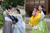 이지훈♥아야네, 딸 루희와 찍은 '한복 가족사진' 공개